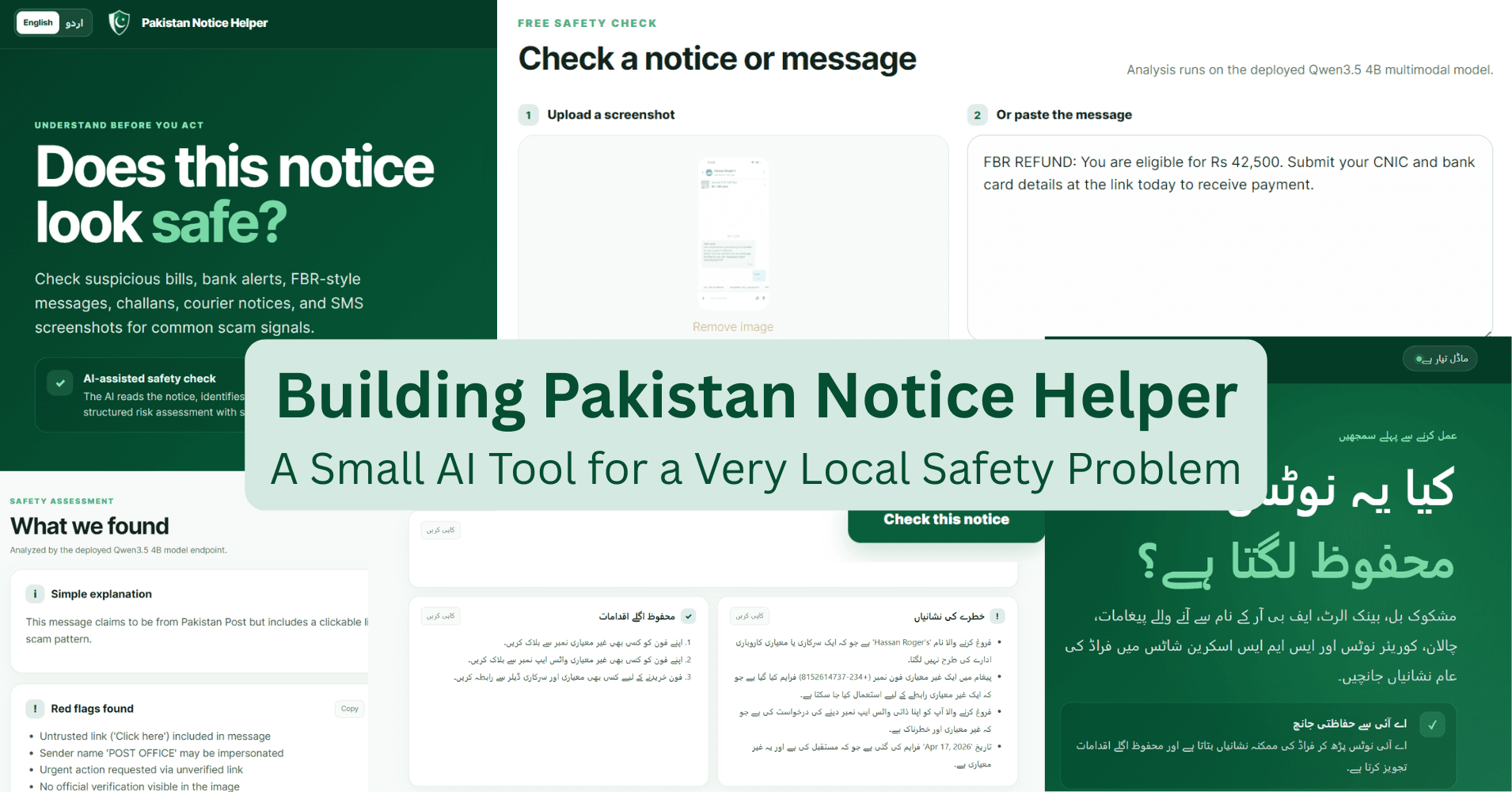 Building Pakistan Notice Helper: A Small AI Tool for a Very Local Safety Problem