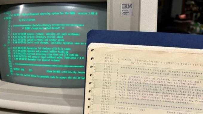 Microsoft maakt broncode van allereerste DOS publiek